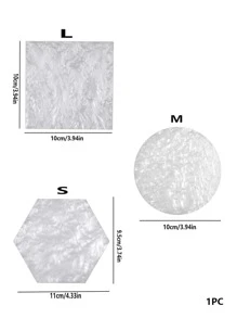 1入組幾何形狀珠寶托盤現代PMMA家居珠寶展示托盤 - 彩色 - 查看 2