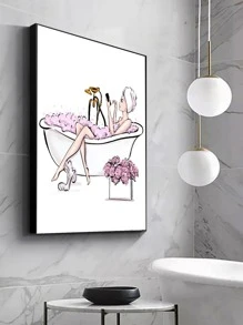 1入組人像圖案無框現代彩色掛畫繪畫裝飾 - 彩色 - 查看 1