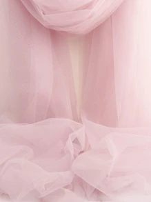 1 pièce Décoration poussiéreux rose moderne romantique vêtements en tulle pour domestique
