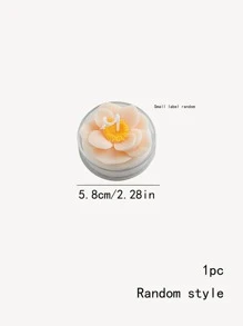 1支蠟蠟燭現代花形家用蠟燭 - 彩色 - 查看 10