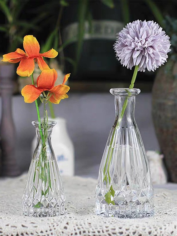 1pc Clear Glass Flower Vase SHEIN USA