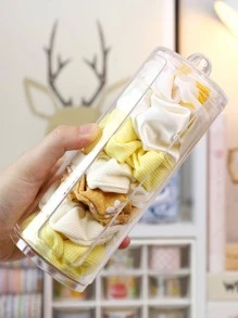 1入組透明首飾類收納透明塑料髮帶收納盒適用於家用的 - 無色 - 查看 2