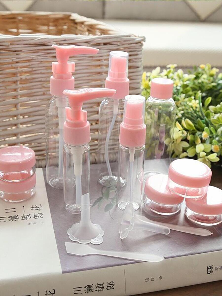 1 bộ Bộ chai du lịch di động - Hồng - Xem 1