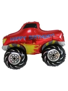 1 个 PE 气球，现代工程车形装饰气球，适用于家居装饰、派对、圣诞节 - 紅色 - 查看 2