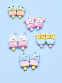 10pcs/set Cartoon Popsicle DIY Pendant - Multicolor - View 4
