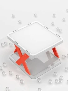 1 PC Nhựa Có Thể Gập Lại Giày Giá Đựng Đồ, Hiện Đại 2 Màu Nhiều Lớp Giày Giá Đựng Đồ Cho Gia Đình - trái cam - Xem 10