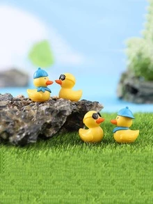 4 chiếc Vịt Thiết Kế Sân Vườn Trang Trí Thủ Công - Nhiều màu - Xem 3