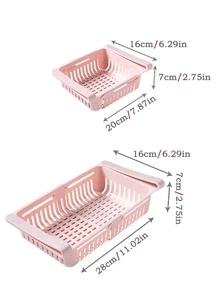 1pc Solid Color Storage Basket - Baby Blue - View 6