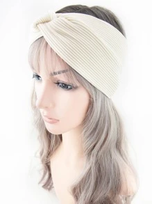 2 pièces Bandeau de mode pour femmes avec détail torsadé pour la décoration des cheveux, décontracté, bandeau de sport, bandeau turban, serre-tête absorbant la transpiration. Accessoires pour les cheveux automne-hiver pour femmes, pour les tenues de vacances. Élégant foulard pour femme