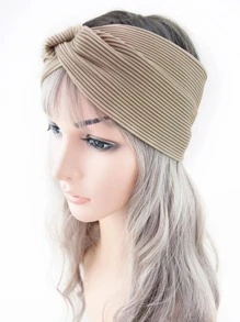 2 pièces Bandeau de mode pour femmes avec détail torsadé pour la décoration des cheveux, décontracté, bandeau de sport, bandeau turban, serre-tête absorbant la transpiration. Accessoires pour les cheveux automne-hiver pour femmes, pour les tenues de vacances. Élégant foulard pour femme