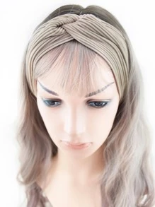 2 pièces Bandeau de mode pour femmes avec détail torsadé pour la décoration des cheveux, décontracté, bandeau de sport, bandeau turban, serre-tête absorbant la transpiration. Accessoires pour les cheveux automne-hiver pour femmes, pour les tenues de vacances. Élégant foulard pour femme