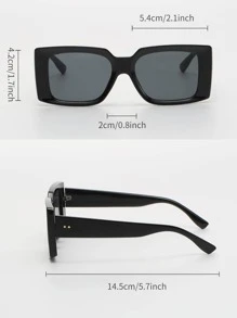 3pairs Women Square Frame Fashionable Fashion Glasses For Summer