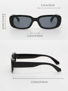 3pairs Women Square Frame Fashionable Fashion Glasses For Summer