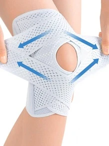 1pc Breathable Sports Knee Pad - White - View 1