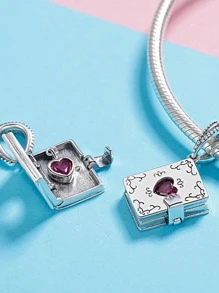 ESBERRY 1 Bạc Thời Trang Sách Trang Trí Tự Làm Mặt Dây Chuyền Nữ Cho Tự Làm Trang Sức Làm - Bạc - Xem 5