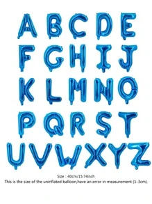 1 个聚酰胺气球，现代字母设计派对气球