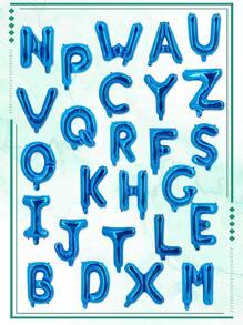 1 个聚酰胺气球，现代字母设计派对气球