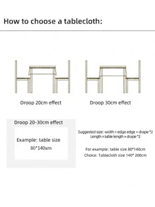 1pc Geometric Jacquard Tablecloth, Modern Polyamide Tablecloth For Home - Blue - View 8