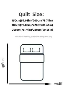 1 pieza Colcha de dos tonos guateado moderno de tela para casa - Rosa - Ver 6