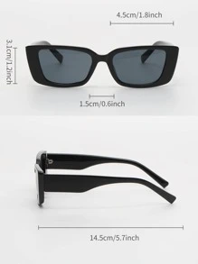 3雙女士方形框架時尚太陽眼鏡女士太陽眼鏡色調適用於戶外遊玩或者派對