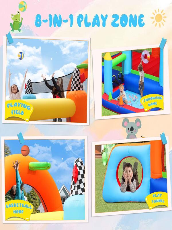Inflatable Jumper Bounce House Playground Backyard Playhouse Park