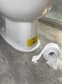 1pc Plain Sealing Strip, Minimalist Waterproof Sealing Strip For Home, Stickers, Wall Decal, Vinyl Decal For Home Decorations, Spring Decoration Items Refresh Your Home, Festival Decoration Stickers Gifts Birthday Graduation - White - View 4