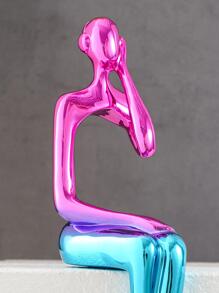 1入組ABS裝飾物件現代人物設計家居裝飾工藝品 - 彩色 - 查看 3