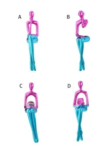 1入組ABS裝飾物件現代人物設計家居裝飾工藝品 - 彩色 - 查看 6