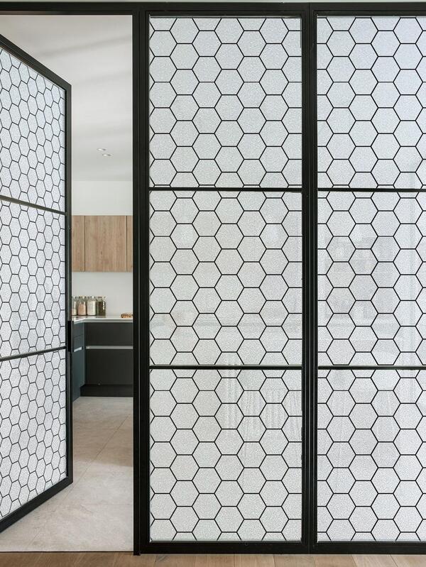 1roll PVC Decorative Film, Modernist Geometric Pattern Window Sticker For Home SHEIN USA