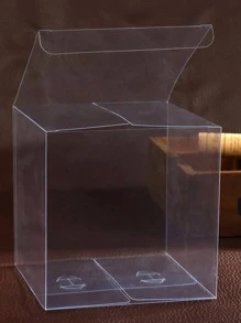 50pcs/Set Clear Gift Box, Modern Clear PVC Gift Box For Gift, Party