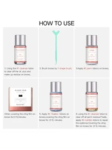 Brow Lamination Kit Eyebrow Lamination Kit AT Home DIY Perm For Your Brows Eyebrow Perm Kit Lasts For 6-8 Weeks - Black - View 5