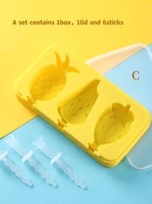 8 piezas Molde de helado fruta de dibujos animados - Multicolor - Ver 7