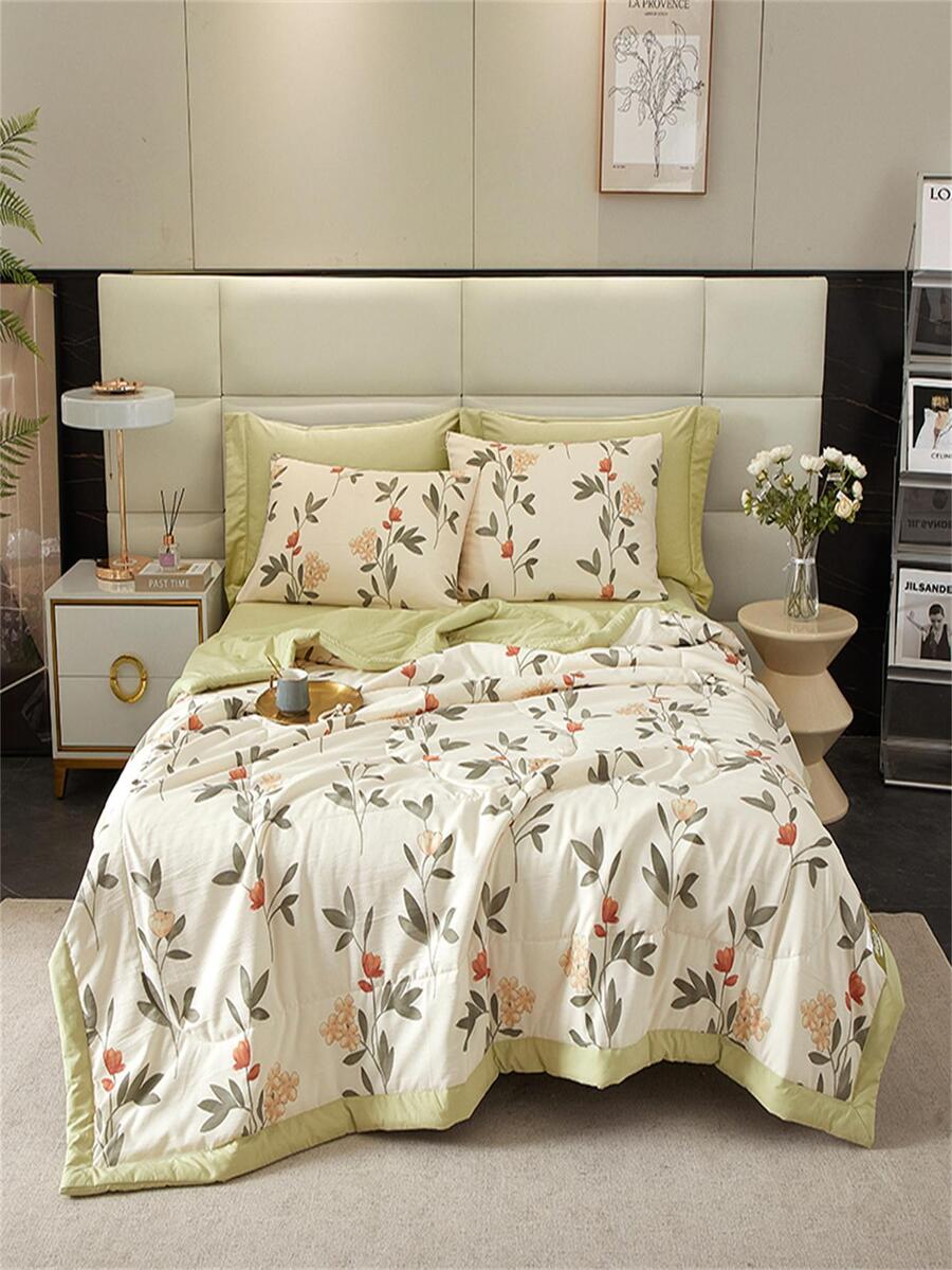 Floral Pattern Bedspread SHEIN USA