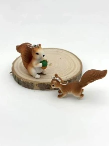 1 bông tai Polyresin dễ thương mô phỏng sóc thả bông tai cho phụ nữ để làm quà tặng - Nhiều màu - Xem 6