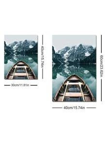 3 Cái/bộ Sợi Hóa Học Treo Tường Nghệ Thuật In Poster Bắc Âu Phong Cảnh Hoa Văn Treo Tường Tranh Nghệ Thuật Cho Trang Trí Tường Nhà - Màu be - Xem 4
