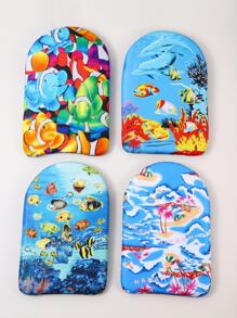 NOVDEARM 1 Pieza Tabla De Surf Eps Con Patrón Aleatorio D18 Pulgadas Junta De Flotabilidad Tablero De Patadas Para Nadar - Multicolor - Ver 2