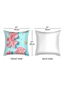 1 In Hoa Đệm Không Chất Độn, Vải Dệt Trang Trí Ném Gối Cho Phòng Khách, Trang Trí Nhà Cửa - Nhiều màu - Xem 2