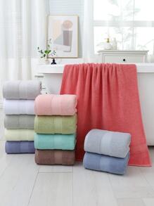 单件装/两件装（毛巾+洗脸巾），菱形缎带设计，厚实吸水，柔软亲肤，可作浴室毛巾、面巾和浴巾，家居浴室装饰，返校季适用，美容院/家庭浴室浴巾，适用于美容院、酒店、运动场所、家居用品、毛巾、护肤浴巾。