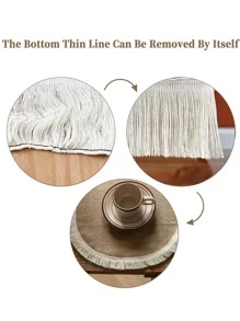 1入組素色流蘇裝飾餐墊 - 彩色 - 查看 8