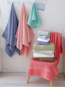 单件浴巾/毛巾及两件套（浴巾+毛巾），菱形缎带设计，厚实吸水，柔软亲肤，适用于浴室、家居、浴室装饰、返校季、美容院、家庭浴室、酒店、运动、家居用品、毛巾、护肤浴巾。 - 藍色 - 查看 3