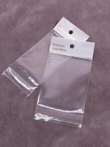100入組透明首飾收納袋塑膠首飾包裝包適用於首飾類 - 無色 - 查看 6