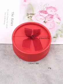 1 Gói Trang Trí Nơ Hộp Bảo Quản Trang Sức, Hộp Vòng Cổ Tròn Màu Đỏ, Gia Đình, Ngoài Trời - Đỏ - Xem 9