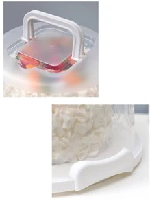 1 Khay Bánh PP Có Nắp, Khay Di Động Hiện Đại Cho Tủ Lạnh - màu xanh lá - Xem 4