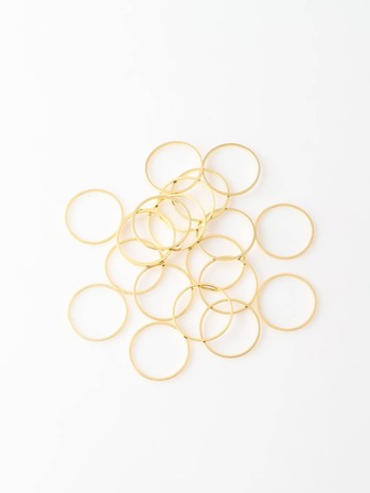 20入組/套時尚金屬圓形DIY首飾配件適合女士DIY首飾製作