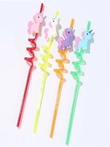 4 st Unicorn Decor Halm - Multifärgad - Visa 3