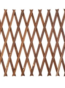 1入組花園裝飾樁戶外簡易木質戶外裝飾圍欄 - 紫紅色 - 查看 4