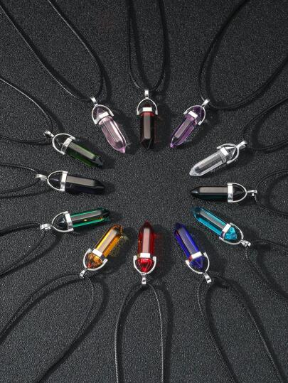 12 st/set Fashionabel Geometriskt Hänge Halsband För män För Vänner Presenter , För Smycke Presenter Och Party