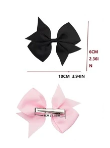 40个女士随机颜色蝴蝶结装饰时尚鳄鱼夹发夹，可爱多巴胺爪夹发卡，冬季女士装扮，蝴蝶结，发饰