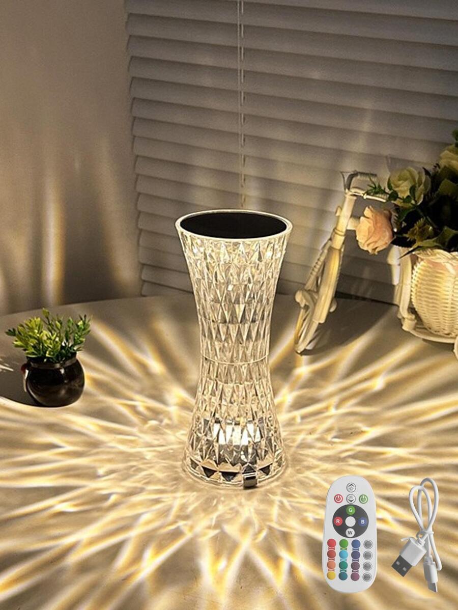 1pc Clear Table Lamp - Multicolor - View 1