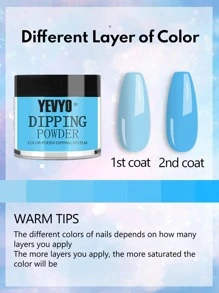 YEVYO Dip Powder Nail Kit Starter, Clear Nude Pink Glitter 20 Colors Dip Nails Powder Starter Kit with Base/top Coat Activator for  Nail Manicure Art Set Salon DIY Home All Seasons Nail Design Kit - 彩色 - 查看 3